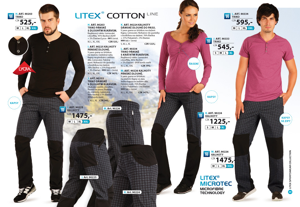 Kalhoty Microtec - LITEX