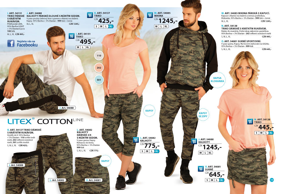 Oblečení pro volný čas 2018 - LITEX
