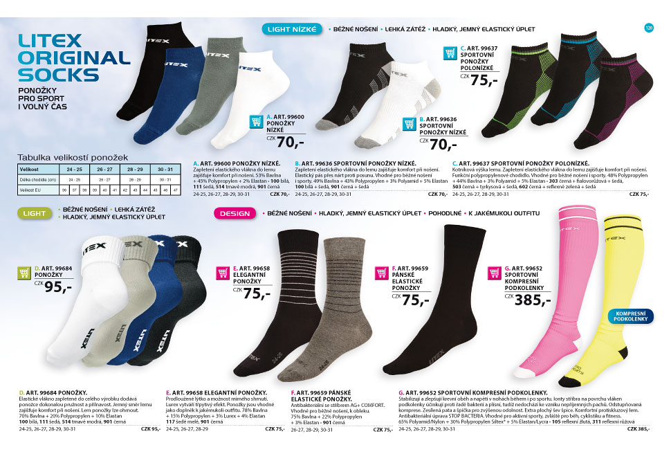 Ponožky 2018 - LITEX
