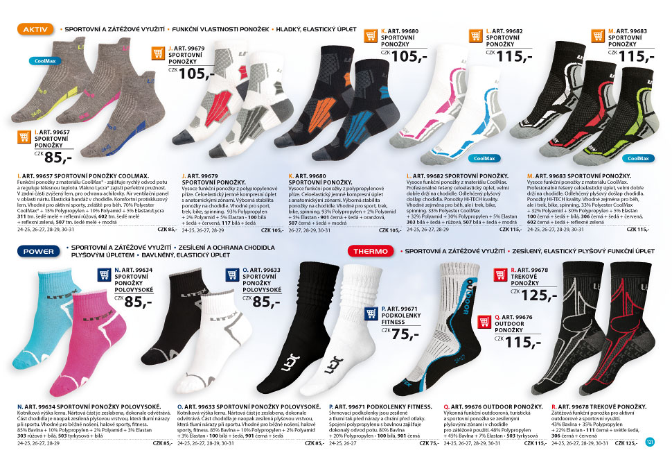 Ponožky 2018 - LITEX