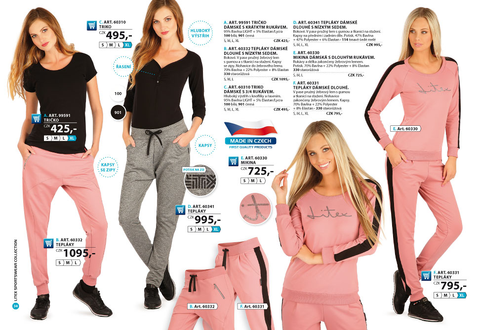 LITEX elastické kalhoty 2019-2020 - LITEX