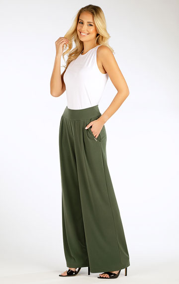 Kalhoty dámské s širokými nohavicemi. | Legíny, kalhoty, kraťasy LITEX