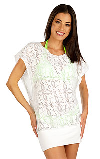 Beach tunic with short sleeves. LITEX