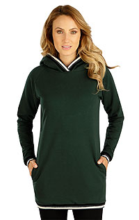 Hoodies, Polonecks LITEX > Women´s long sweatshirt with hood.