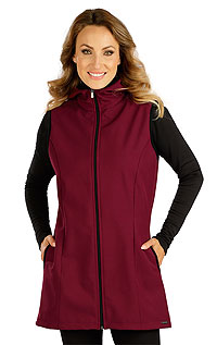 Jackets, vests LITEX > Women´s hooded softshell vest.