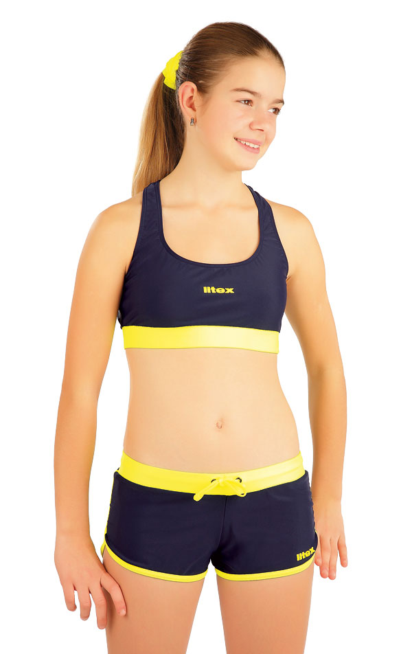You are here Girls Swim Shorts. For swimwear that doubles as comfy warm weather clothing, a pair of girls' swim shorts and a tank top is an excellent choice. Swim shorts look just like regular shorts, but they are made of water-friendly fabric so that they can transition from dry land to splashing fun effortlessly.