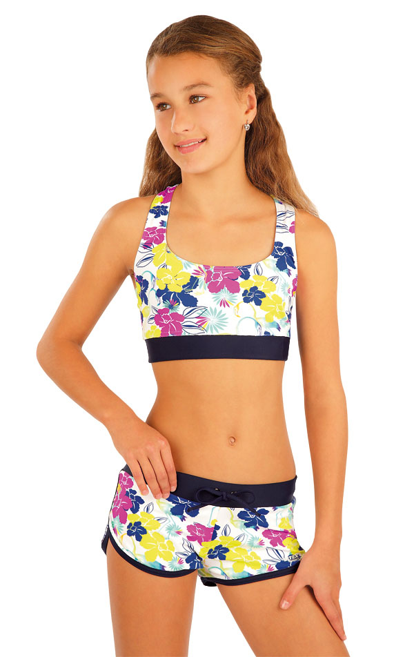 Shop by category One piece Swimsuit with Pink & Purple Zebra Stripes Swim Shorts LEINASEN Girls One Piece Swimsuits with Shorts, Colorful Heart Pattern Printing Crossback Bathing Suit for Kids by LEINASEN.