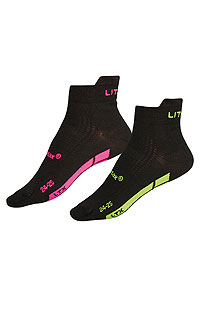 Litex Sportovní ponožky CoolMax. 9A01526-27 311 - vel. 26-27 reflexní růžová