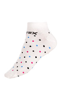 Litex Designové ponožky nízké. 9A02426-27 100 - vel. 26-27 bílá