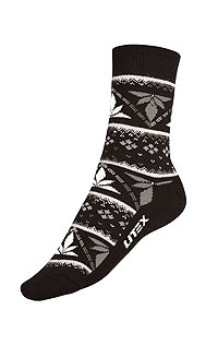 Litex Termo ponožky. 9A03626-27 901 - vel. 26-27 černá